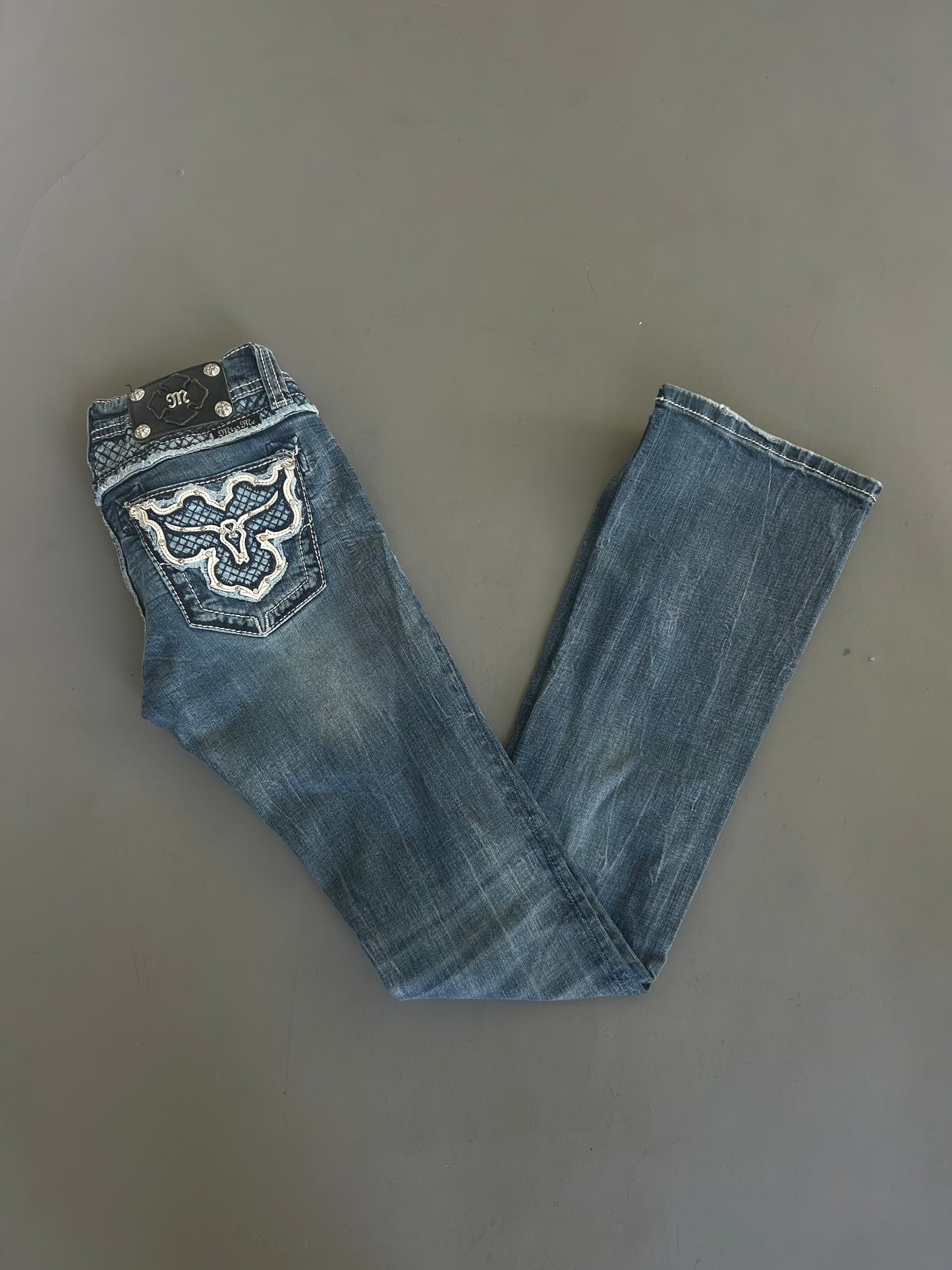 Miss Me Y2K flared/ bootcut Jeans - Größe XS/S