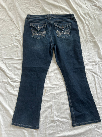 Y2K flared/ bootcut Jeans - Größe L