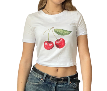 CHERRY Baby tee