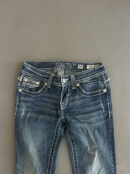 Miss Me Y2K flared/ bootcut Jeans - Größe XS/S