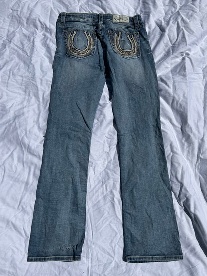 Miss Me Y2K Jeans flared/ bootcut - Größe M