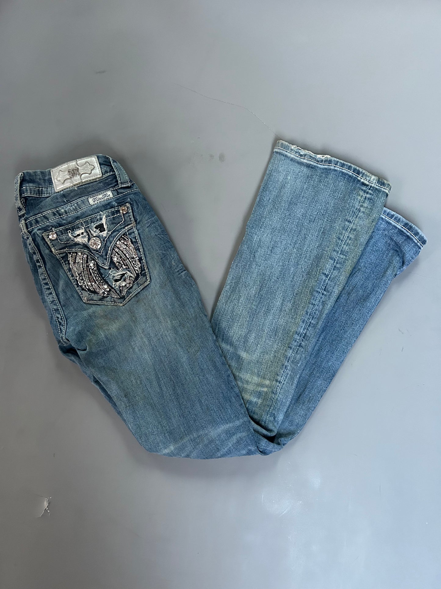 Miss Me Y2K flared/ bootcut Jeans - Größe XS/S