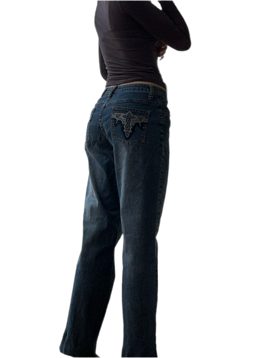 Y2K bootcut/ flared Jeans - Größe S
