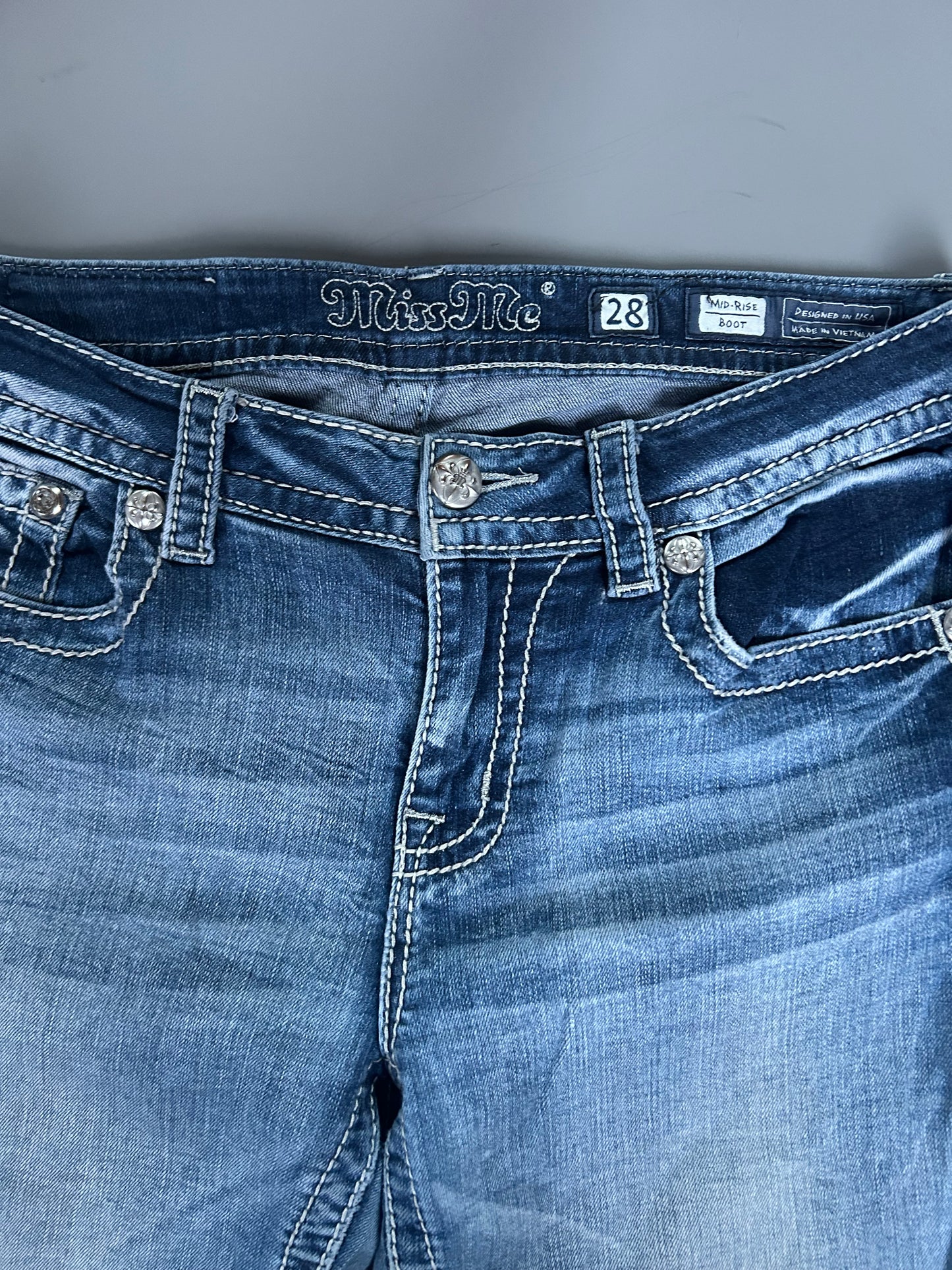 Miss Me Y2K flared/ bootcut Jeans - Größe S/M