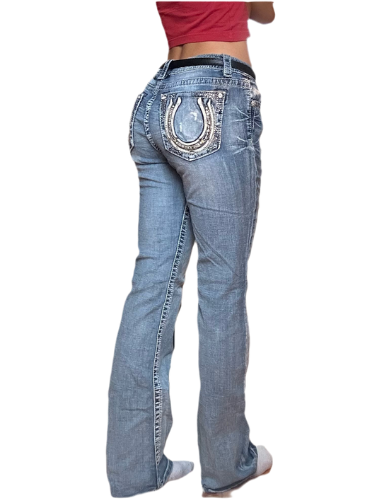 Miss Me Y2K Jeans flared/ bootcut - Größe M
