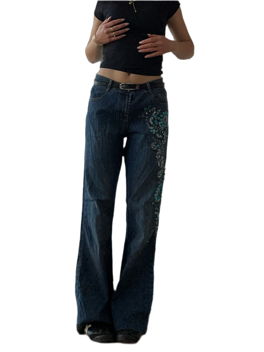 Y2K flared/ bootcut Jeans - Größe M