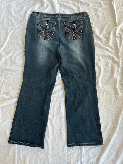 Y2K flared/ bootcut Jeans - Größe L